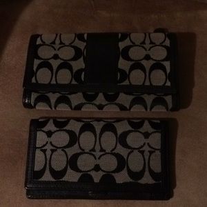 Coach wallet and checkbook holder
